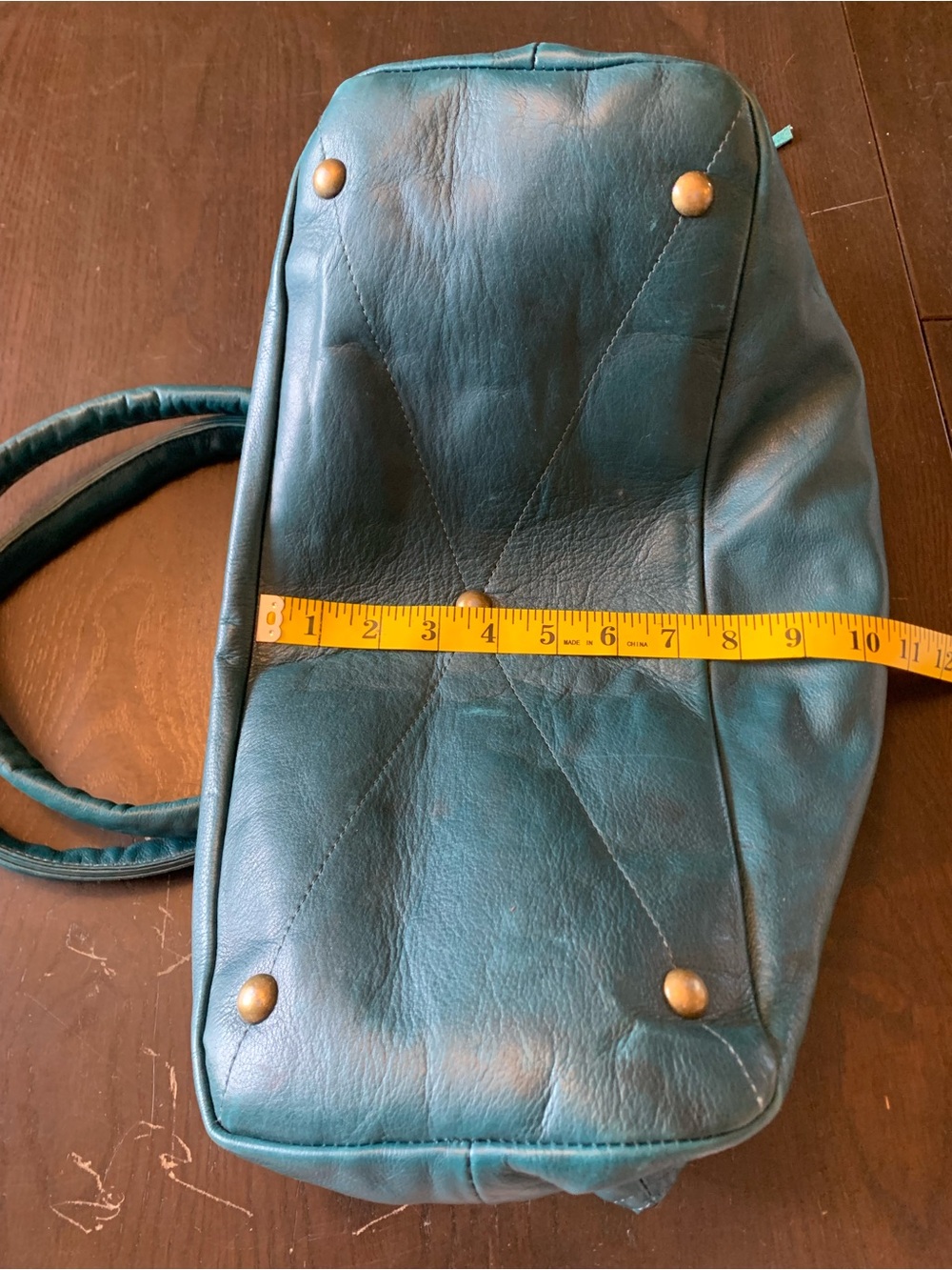 Wanderers The Banff Teal Leather Women's Hand Bag - Picture 6 of 16